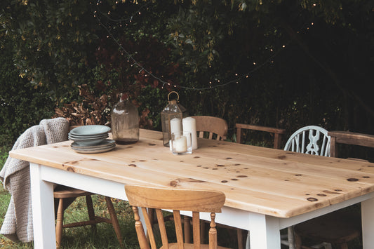 'Baroness' Large Farmhouse, Scaffold Board Style Table